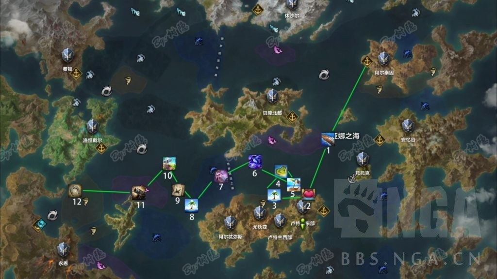 命运方舟t2跑岛路线分享-命运方舟t2跑岛顺序攻略